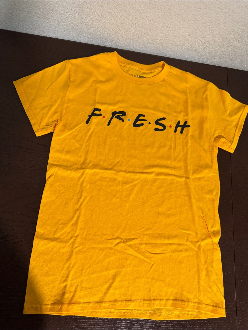 Fashion Nova Yellow F.R.E.S.H. Graphic Tee - Men's Short Sleeve
